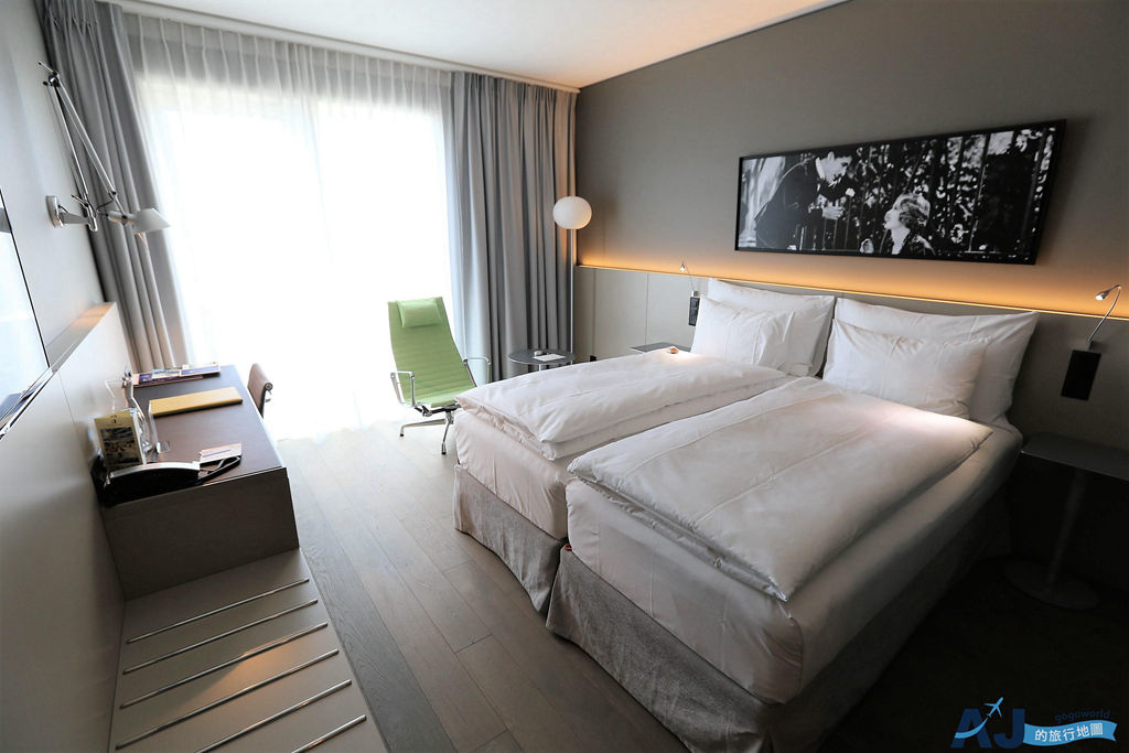瑞士 沃韋摩登時代酒店 Modern Times Hotel Vevey 現代雙人房、早餐分享