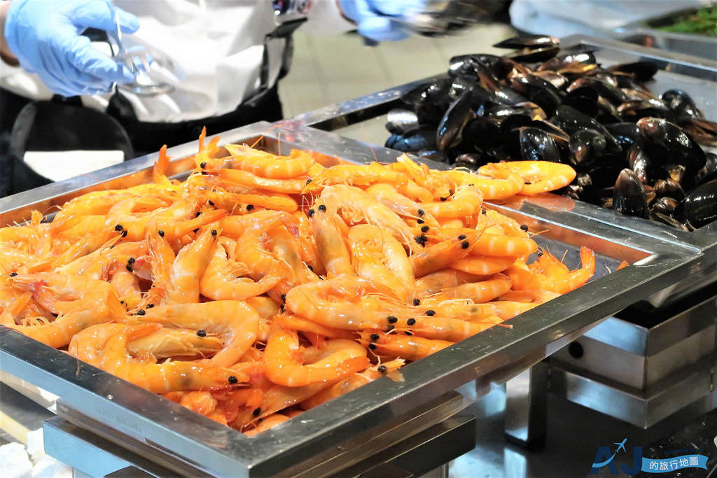 澳門威尼斯人酒店美食：威豐味餐廳 午餐吃到飽 白蝦、青口、鮭魚生魚片吃到飽 澳門最便宜的吃到飽之一 營業時間分享