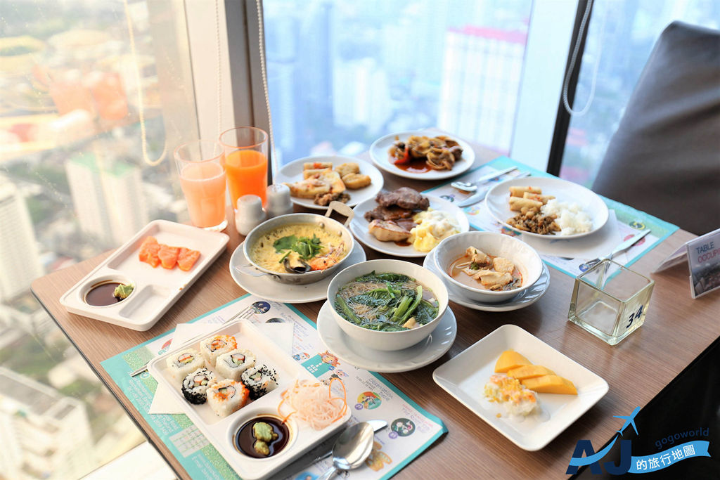 （曼谷景觀餐廳）彩虹雲霄酒店Bangkok Sky 天空自助餐吃到飽 76 & 78層 免費送84樓觀景台
